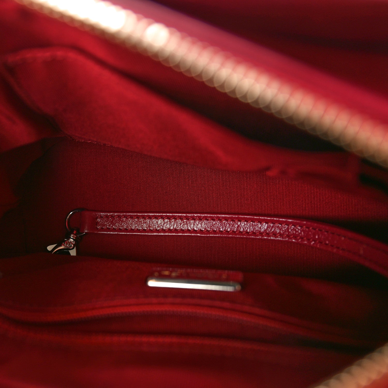 Chanel Sequin Calfskin Small Gabrielle Hobo Red 5 of 11