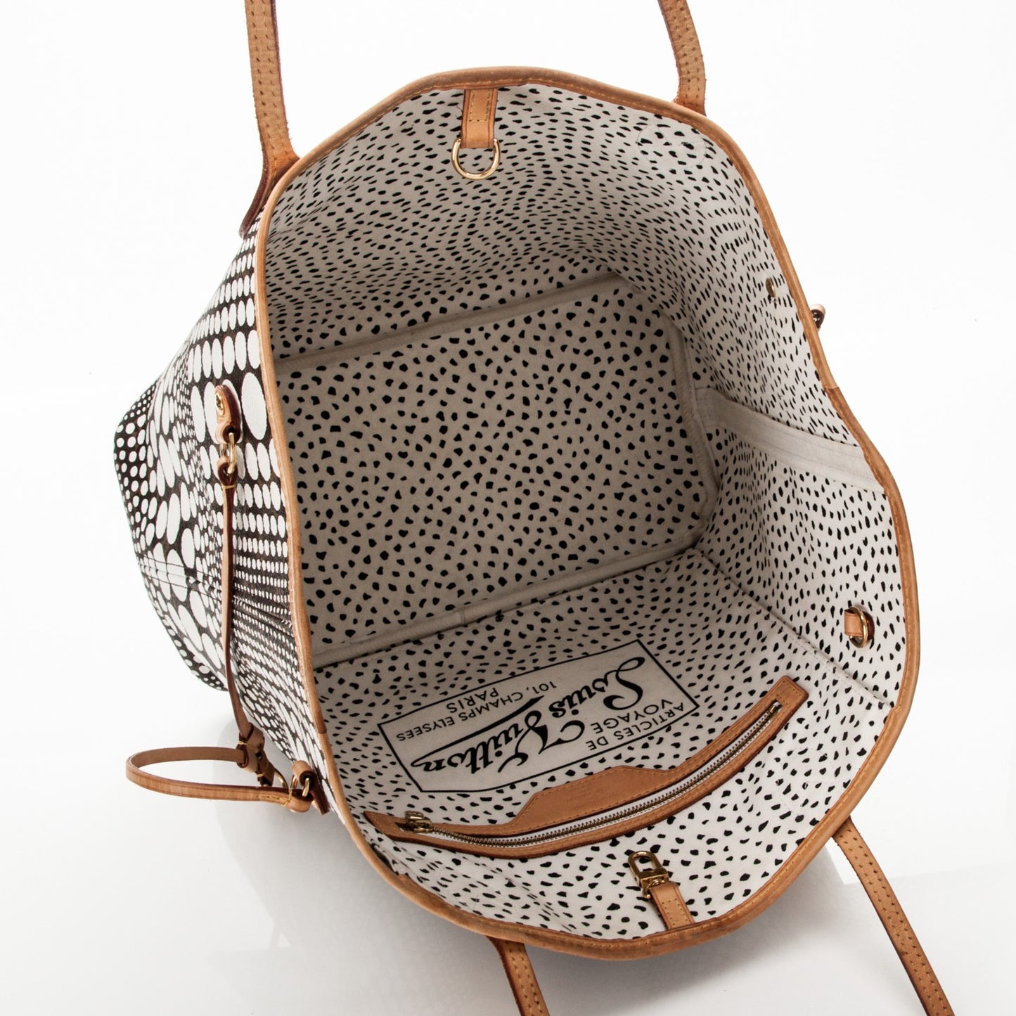 Monogram Kusama Waves Neverfull MM White