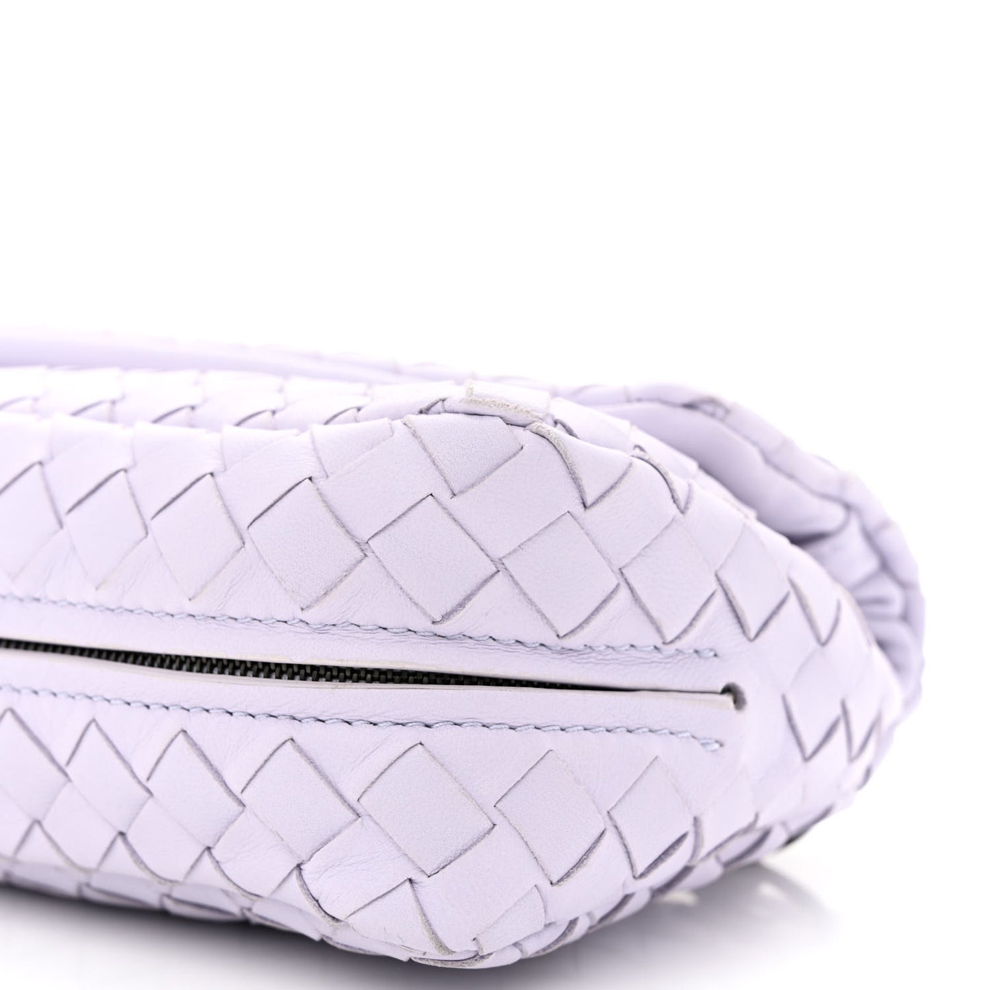 Nappa Intrecciato Small Chain Crossbody Zinc