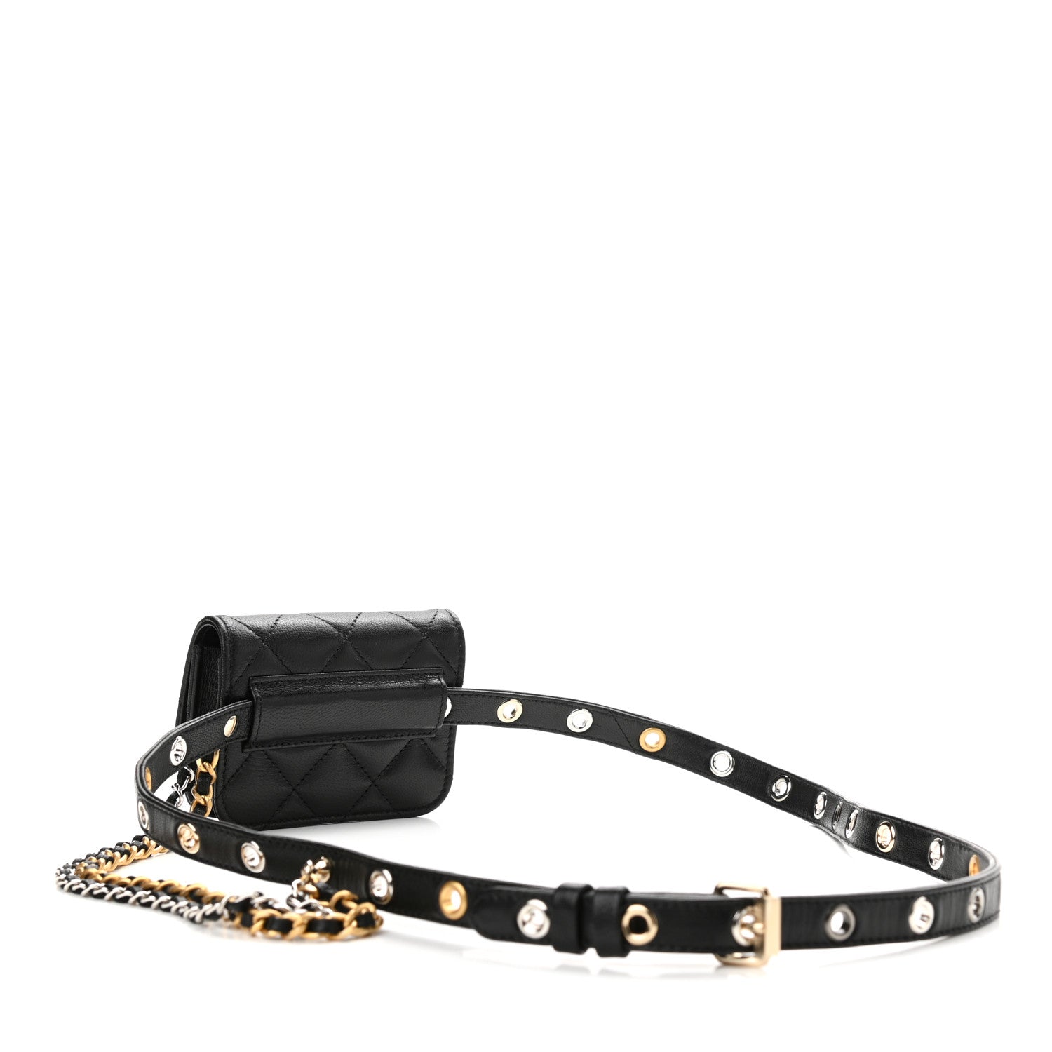 Chanel Goatskin Quilted Flap Waist Belt Bag 3 of 11