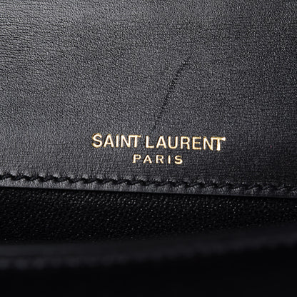 Saint Laurent Calfskin Small Datcha Satchel Bag Black 6 of 11