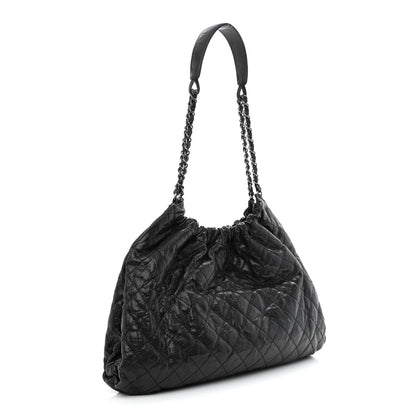 Chanel Caviar Quilted Medium Elastic Shopping Tote Black 3 of 10