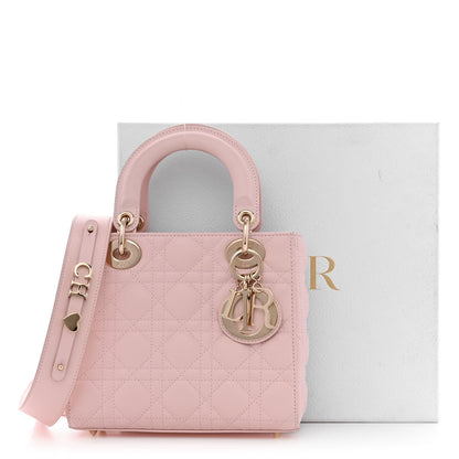 Christian Dior Lambskin Cannage Small My ABCDior Lady Dior Powder Pink 16 of 16