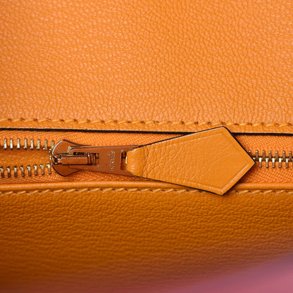 Hermes Epsom Horseshoe Birkin 30 Rose Azalee Jaune D'or 9 of 33