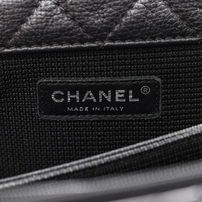 Chanel Calfskin Quilted XXL Travel Flap Bag Black 6 of 10