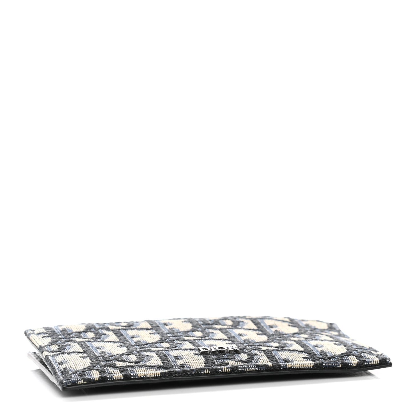 Oblique Dior Pouch Wallet Navy Blue