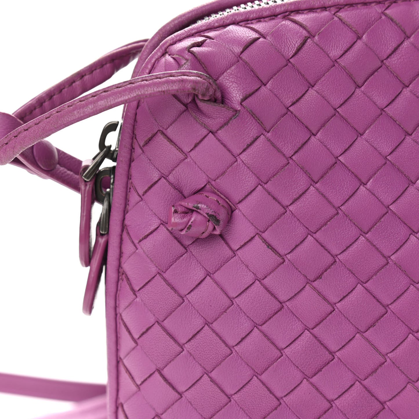 Nappa Intrecciato Nodini Bag Ametiste