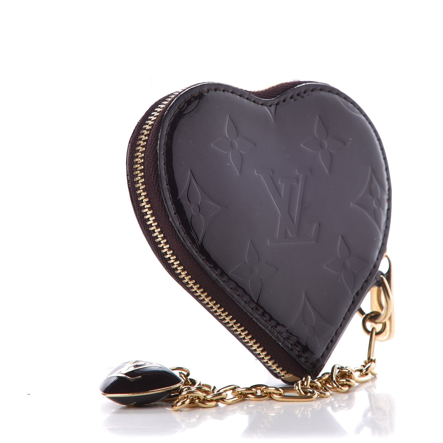 Louis Vuitton Vernis Coeur Heart Coin Purse Amarante 3 of 6