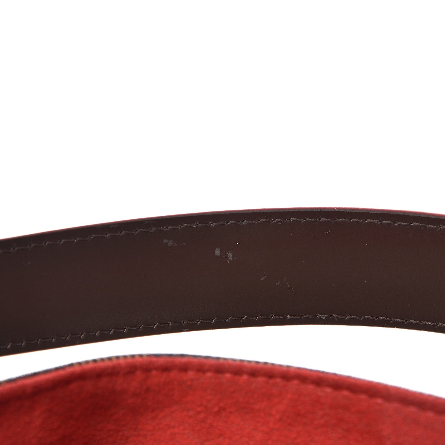 Louis Vuitton Damier Ebene Caissa Hobo Cherry 9 of 14