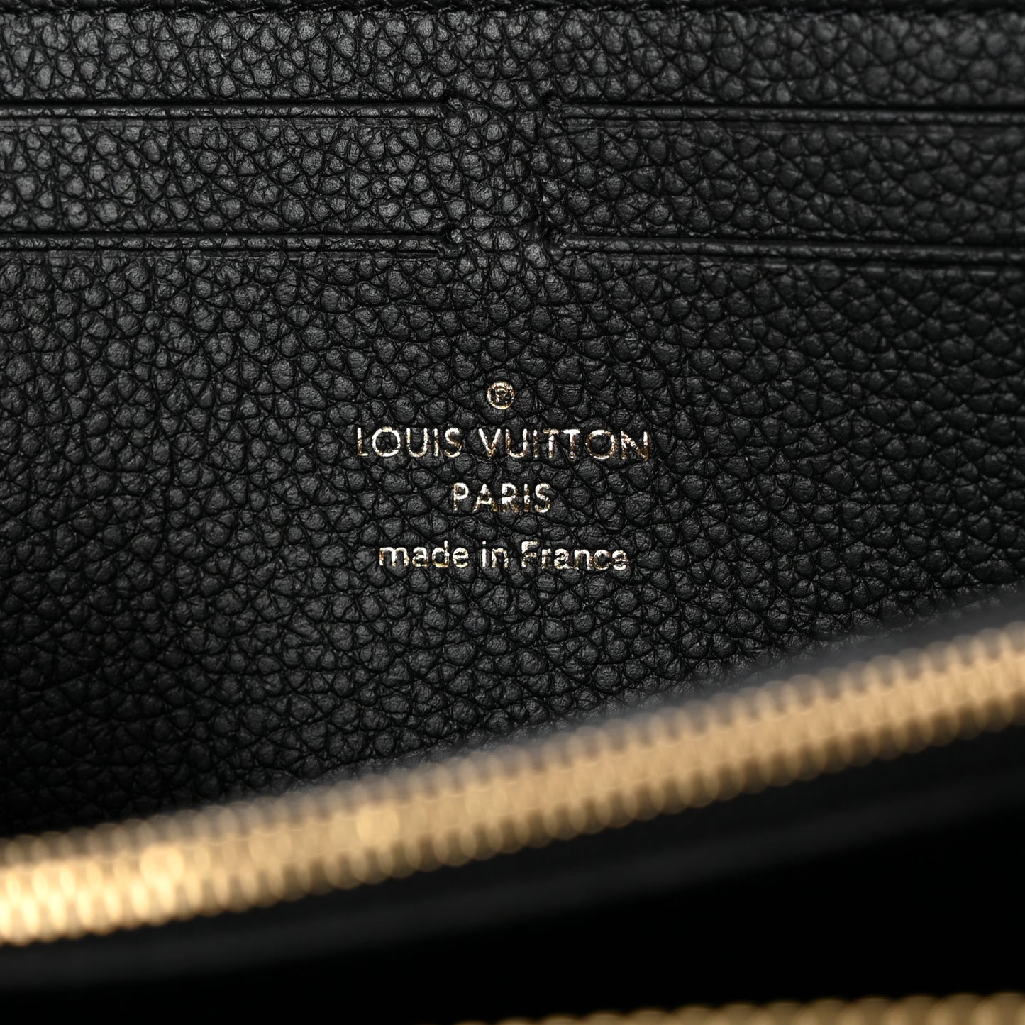 Empreinte Monogram Giant Clemence Wallet Black Beige