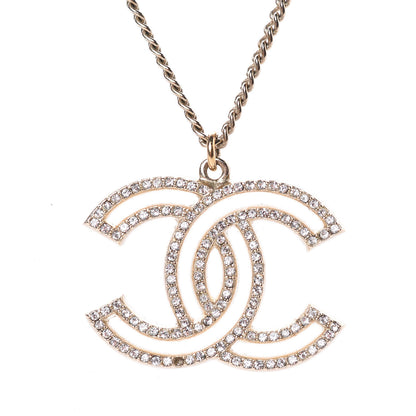 Chanel Crystal CC 100 Anniversary Necklace Gold 4 of 7