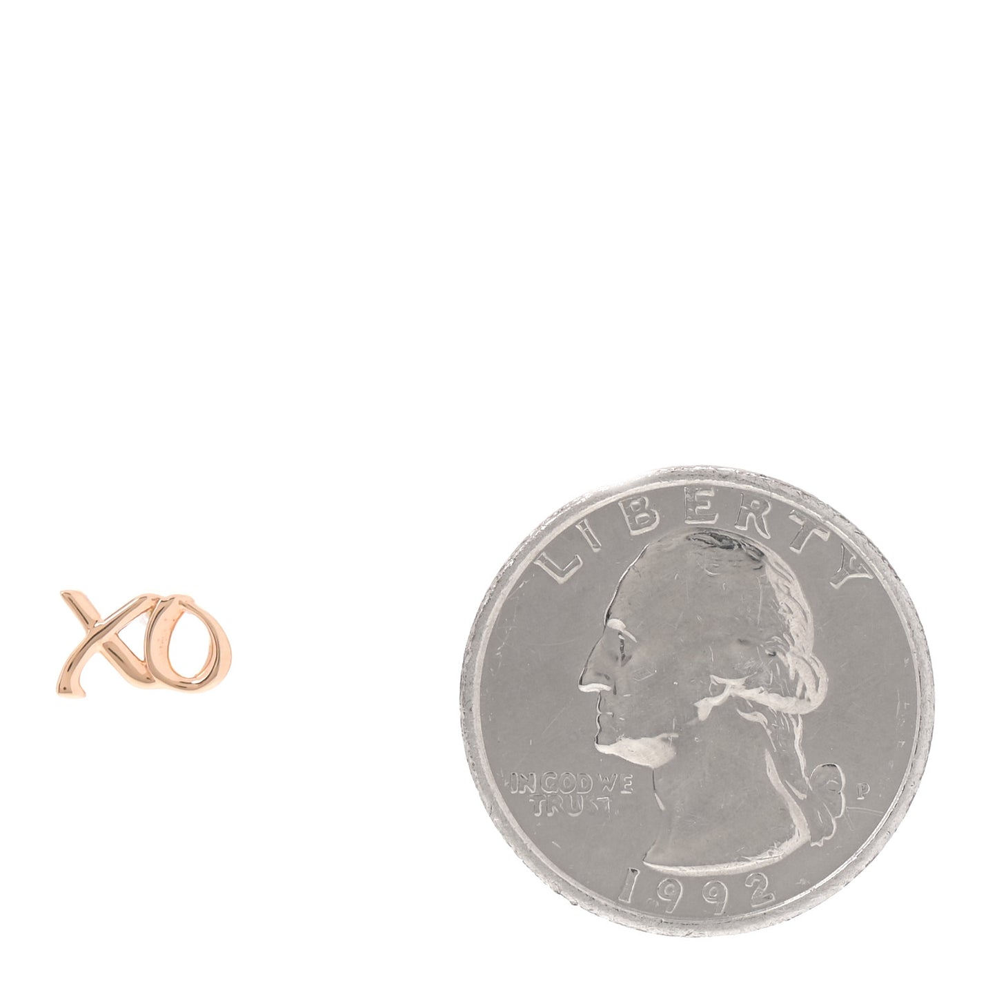 18K Rose Gold Paloma's Graffiti Love and Kisses Single Earring