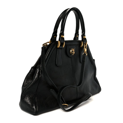 Gucci Calfskin Medium Re(Belle) Top Handle Bag Black 3 of 11