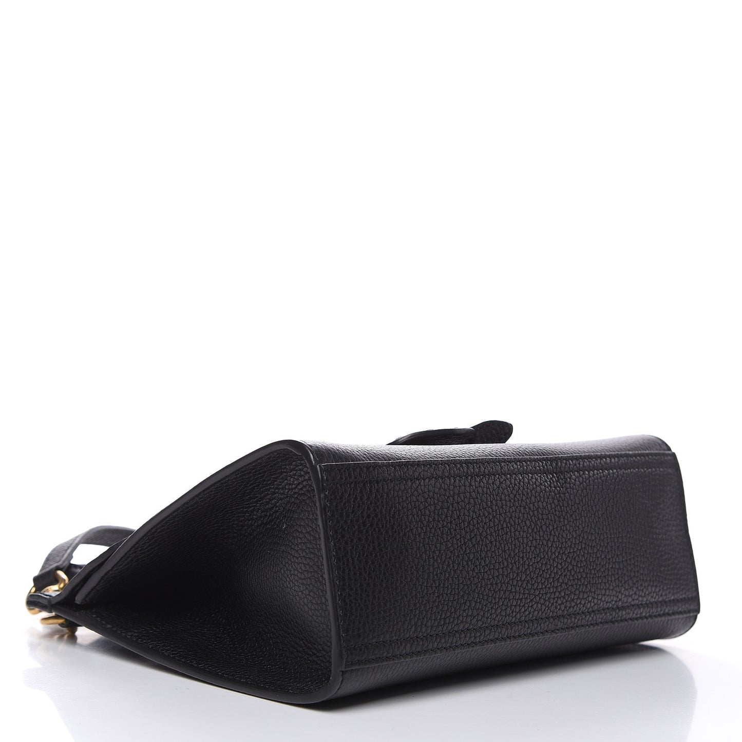 Calfskin Mini GG Marmont Top Handle Bag Black