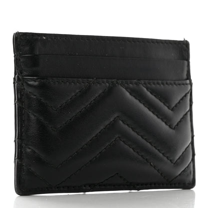 Gucci Calfskin Matelasse GG Marmont Card Holder Black 3 of 10