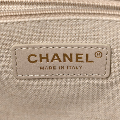 Chanel Mixed Fibers Calfskin Small Deauville Tote Light Grey 7 of 11