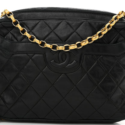 Chanel Lambskin Quilted Tassel Camera Case Black 9 of 16