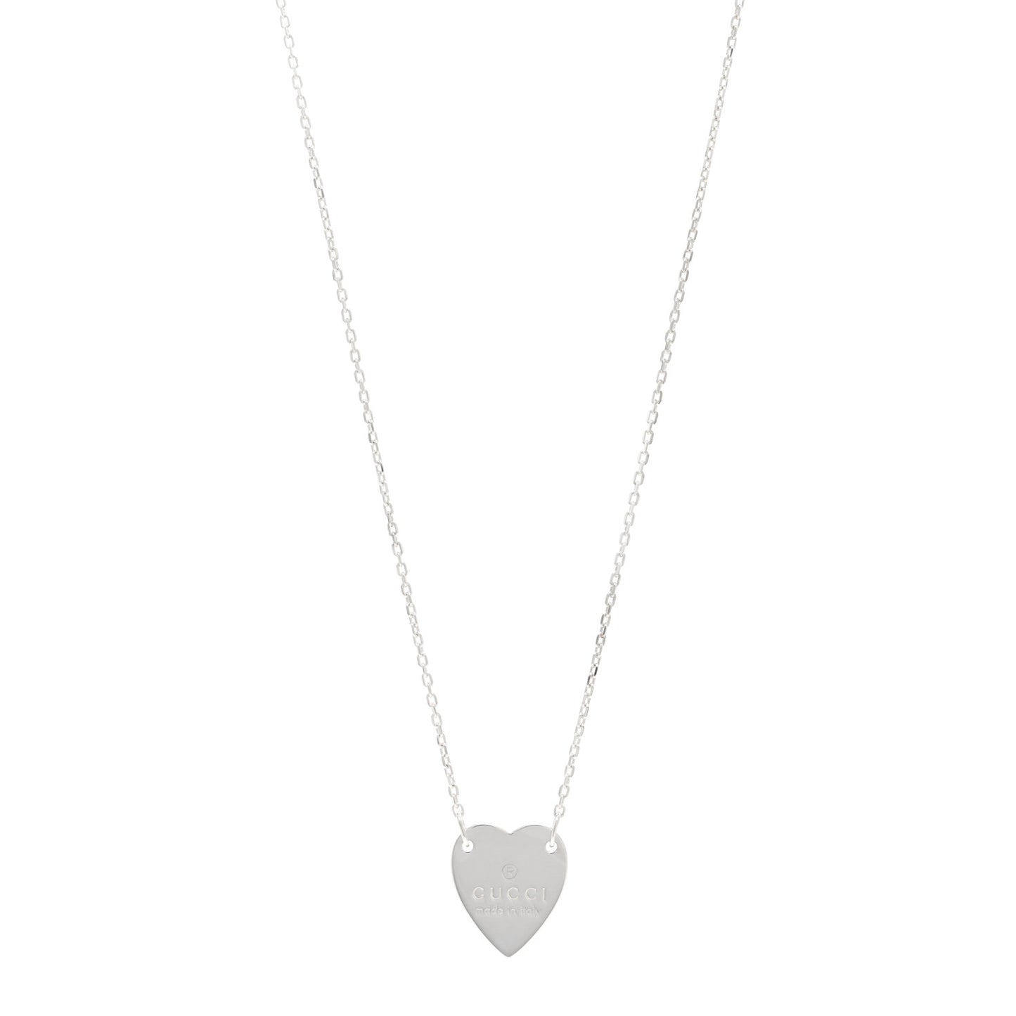 Sterling Silver Trademark Heart Pendant Necklace