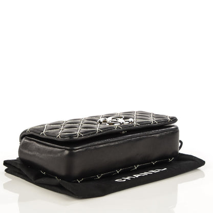 Chanel Lambskin Chain Quilted Mini Flap Black 4 of 7