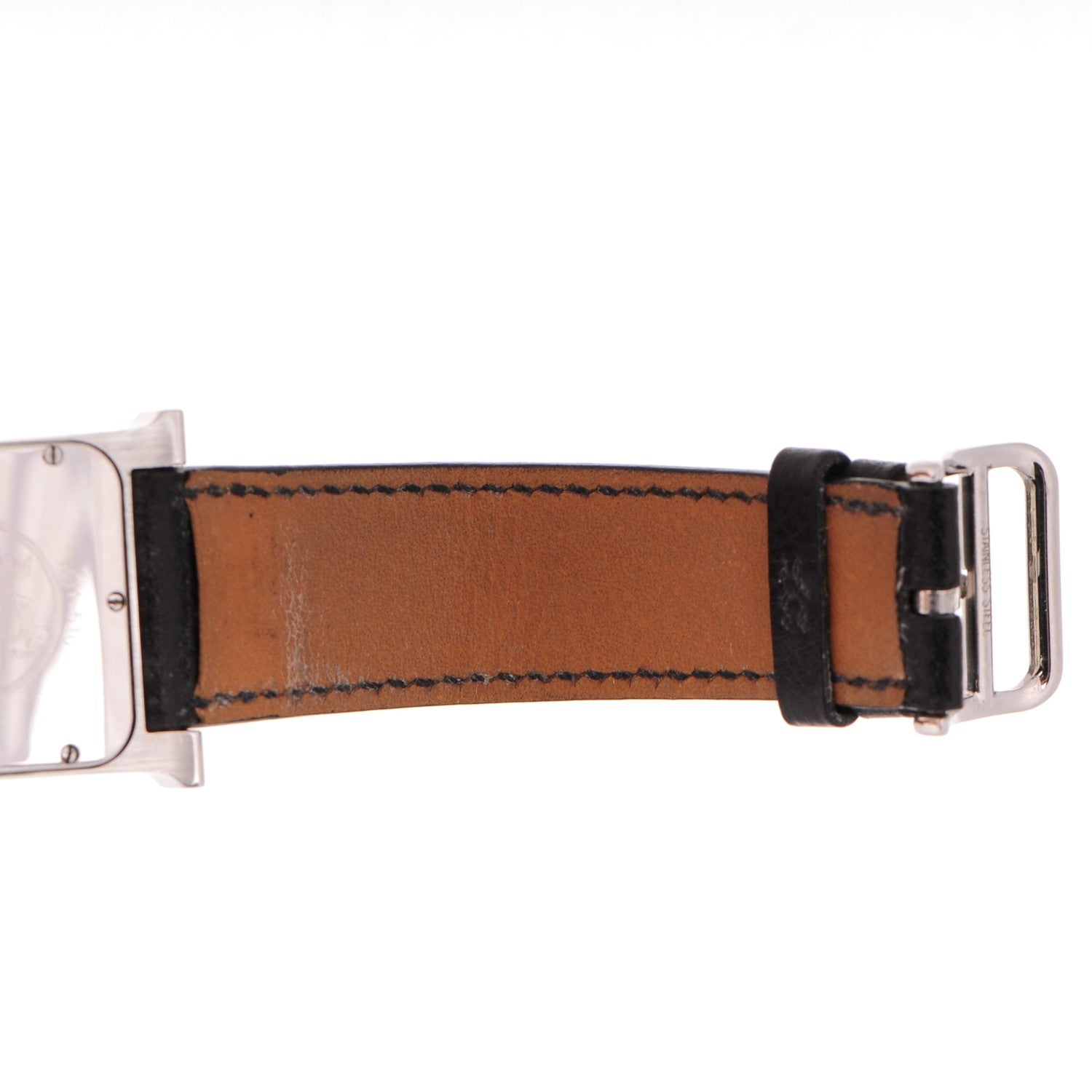 Hermes Stainless Steel Courchevel 26mm Heure H Hour Quartz Watch Noir 4 of 9