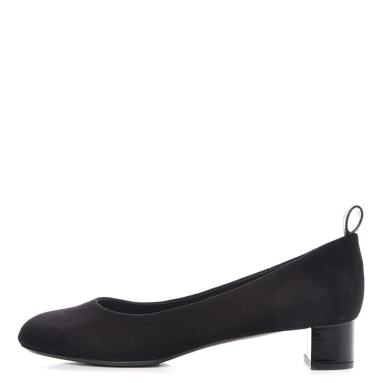 Louis Vuitton Suede Uniformes Pump 38.5 Black 1 of 8