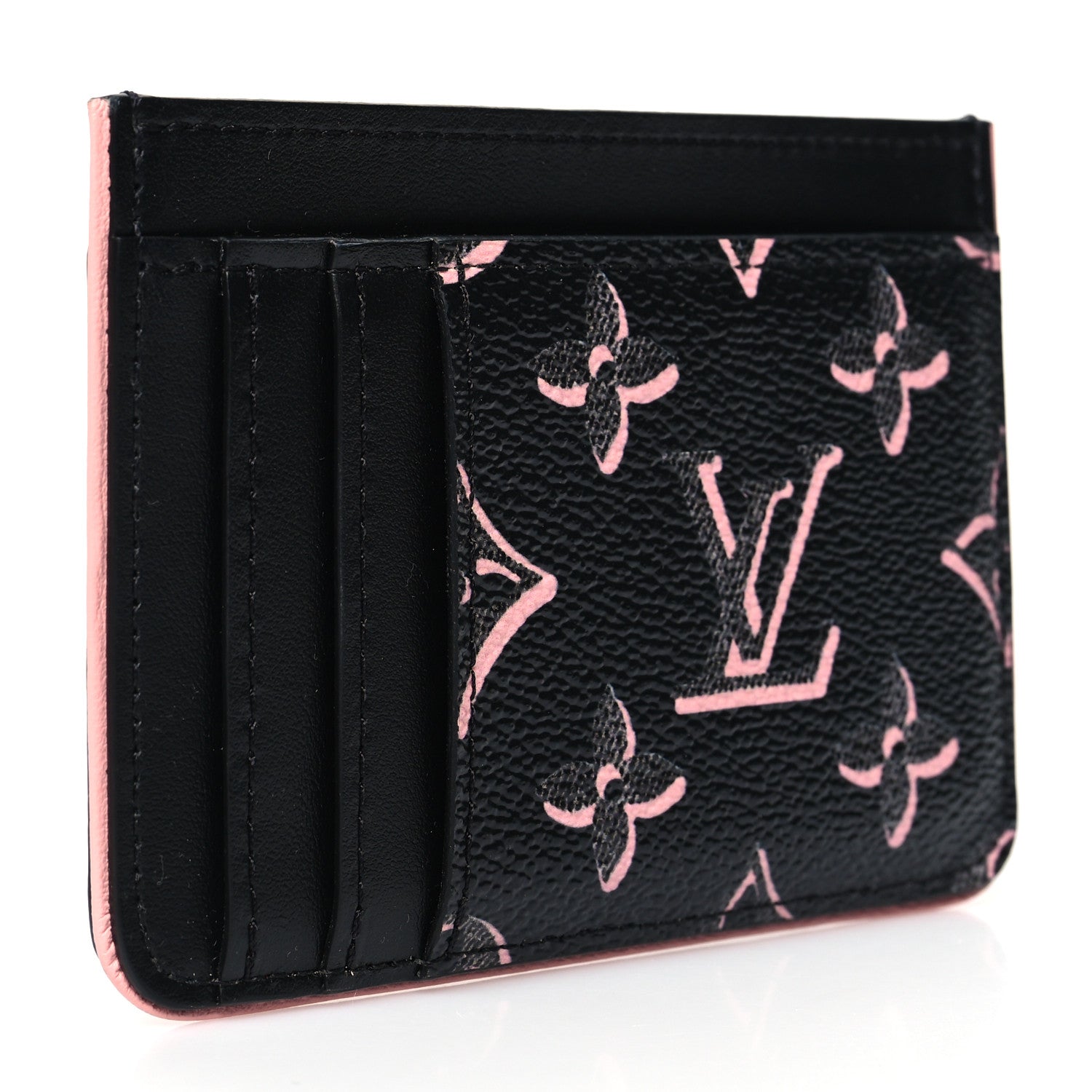 Louis Vuitton Monogram Fall for You LV Side-Up Card Holder Black 3 of 10