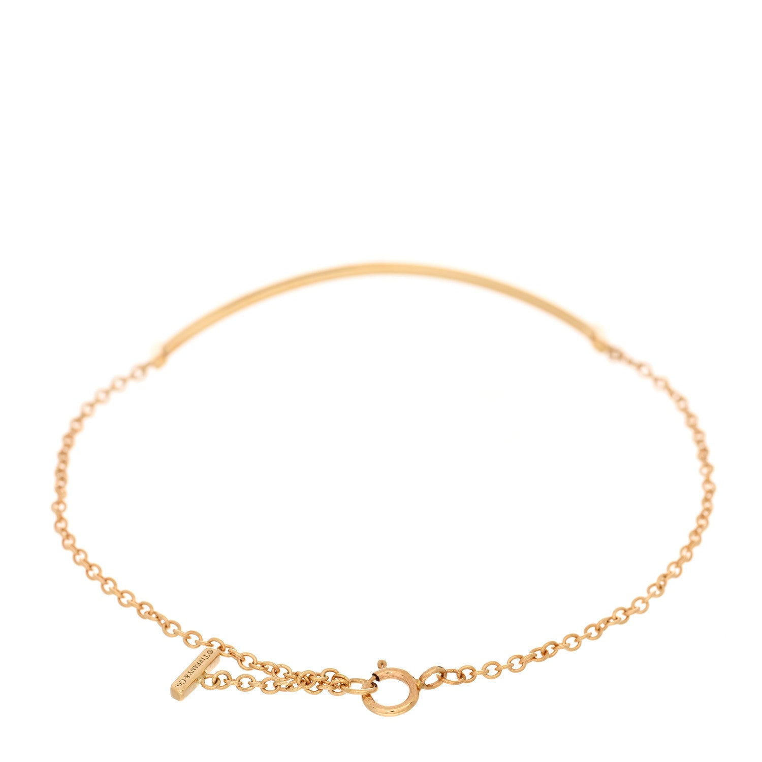 Tiffany 18K Yellow Gold T Smile Bracelet 2 of 4