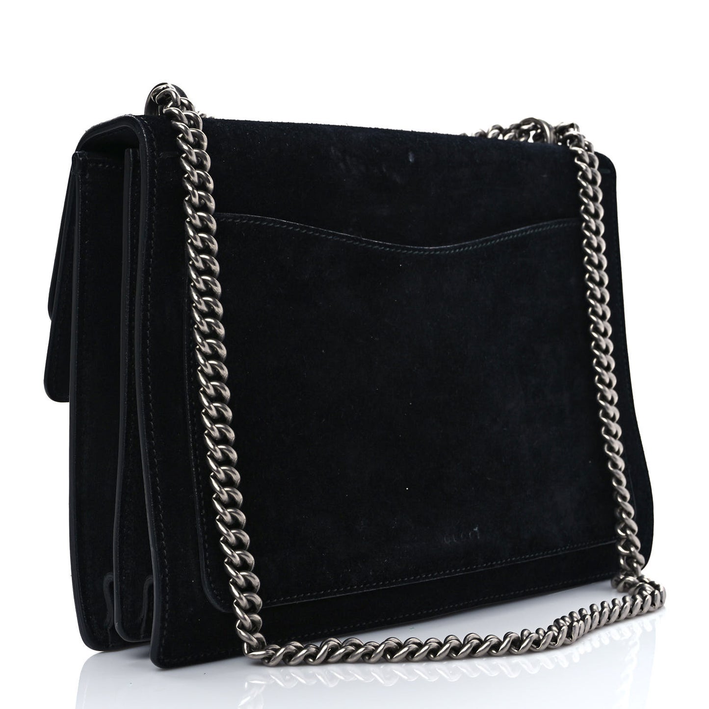 Suede Medium Dionysus Shoulder Bag Black