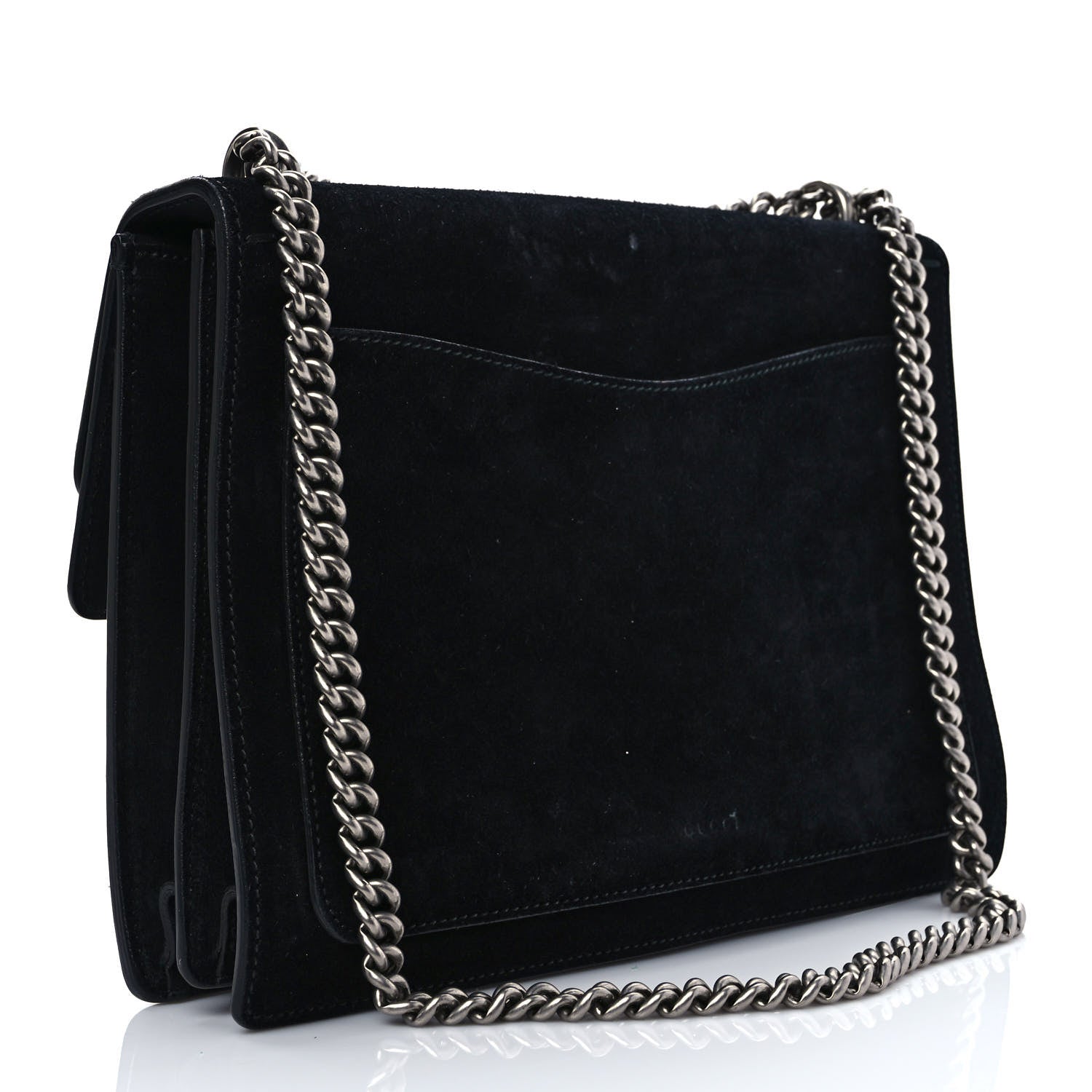 Gucci Suede Medium Dionysus Shoulder Bag Black 3 of 10
