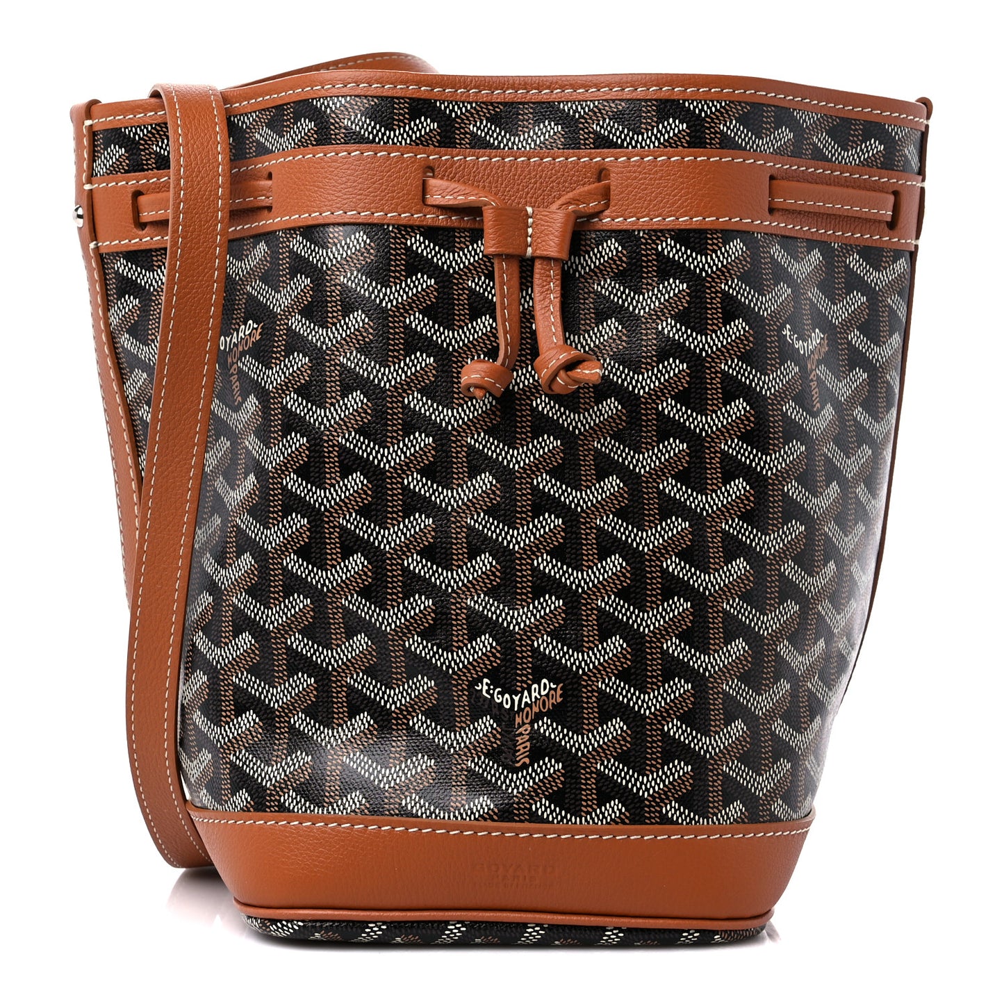 Goyardine Petit Flot Bucket Bag PM Black Gold