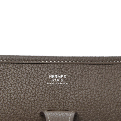 Hermes Taurillon Clemence Evelyne III PM Etoupe 11 of 11