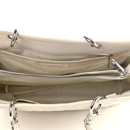 Chanel Caviar Quilted Grand Shopping Tote GST White 5 of 10