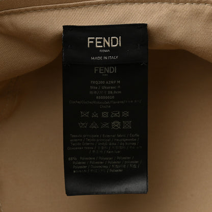Fendi Technical Fabric FF Reversible Bucket Hat M Tobacco Beige 8 of 8
