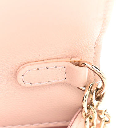 Christian Dior Lambskin Cannage Lady Dior Convertible Clutch Pink 9 of 13