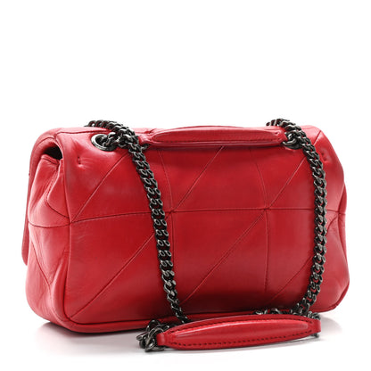 Saint Laurent Lambskin Patchwork Monogram Small Jamie Red 3 of 11