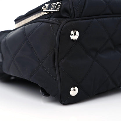 Prada Nylon Tessuto Impuntu Quilted Backpack Black 7 of 8