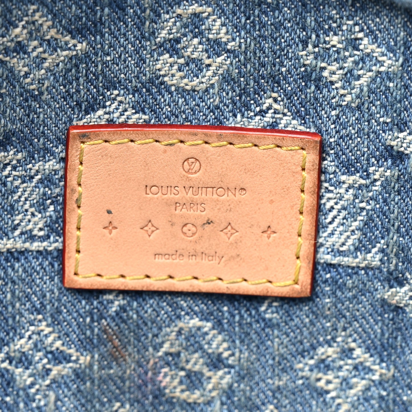 Monogram Denim High Rise Bumbag Blue