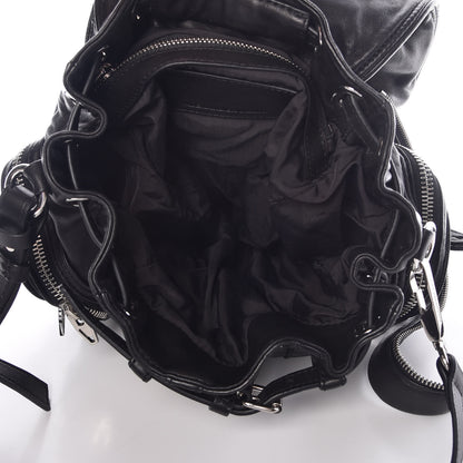 Alexander Wang Lambskin Mini Marti Backpack Washed Black Rhodium Hardware 8 of 10