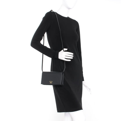 Gucci Dollar Calfskin Mini Swing Wallet Bag Black 2 of 9