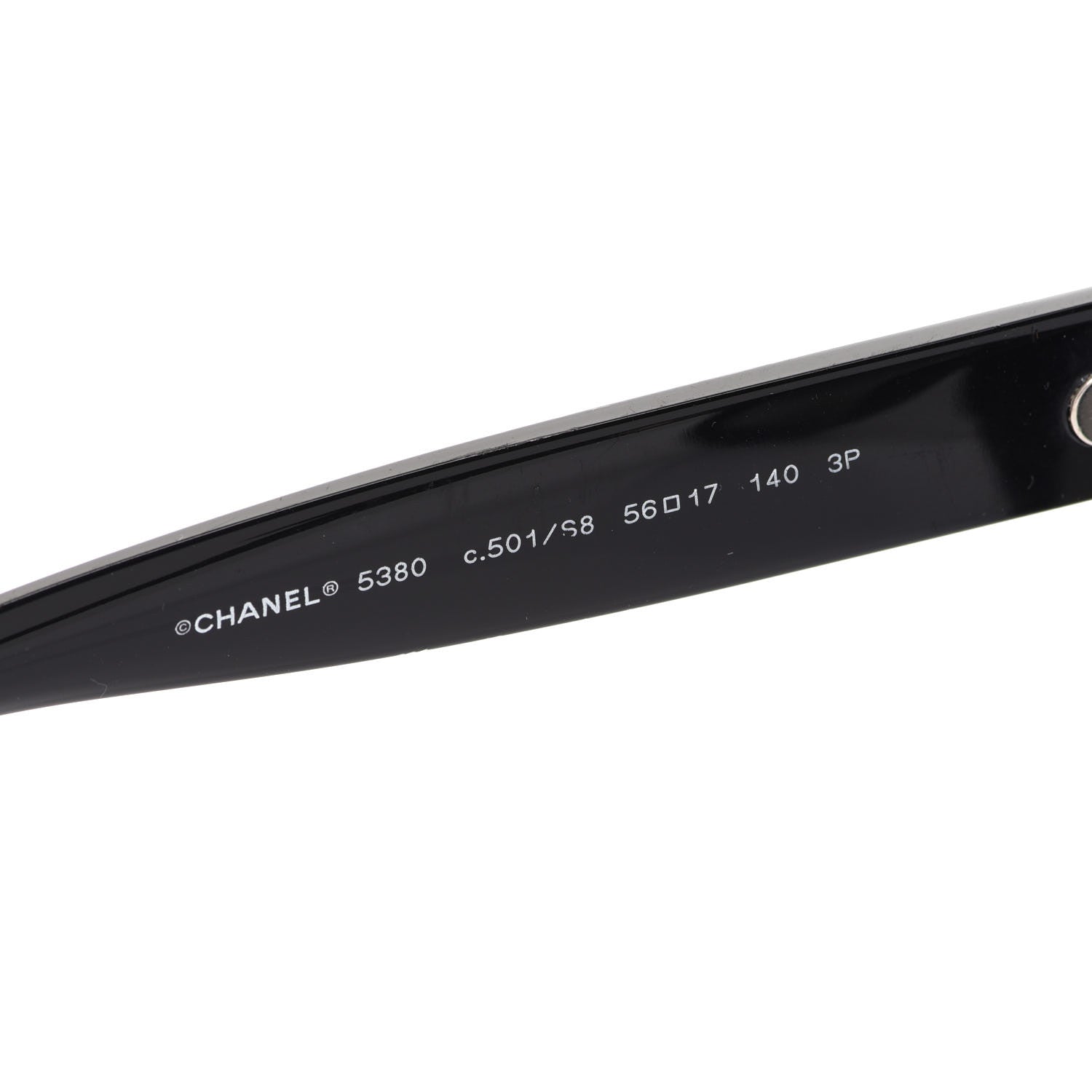 Chanel Acetate Polarized Square CC Sunglasses 5380 Black 5 of 7