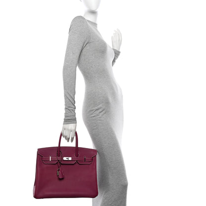 Hermes Epsom Candy Birkin 35 Tosca Rose Tyrien 2 of 14