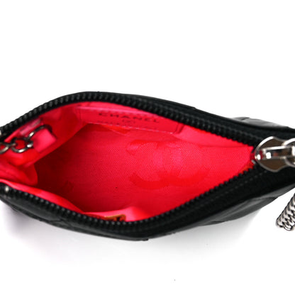 Chanel Calfskin Quilted Cambon Key Pouch Black 5 of 13