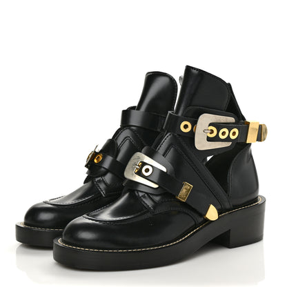 Balenciaga Brushed Calfskin Ceinture Ankle Boots 36.5 Black 3 of 8