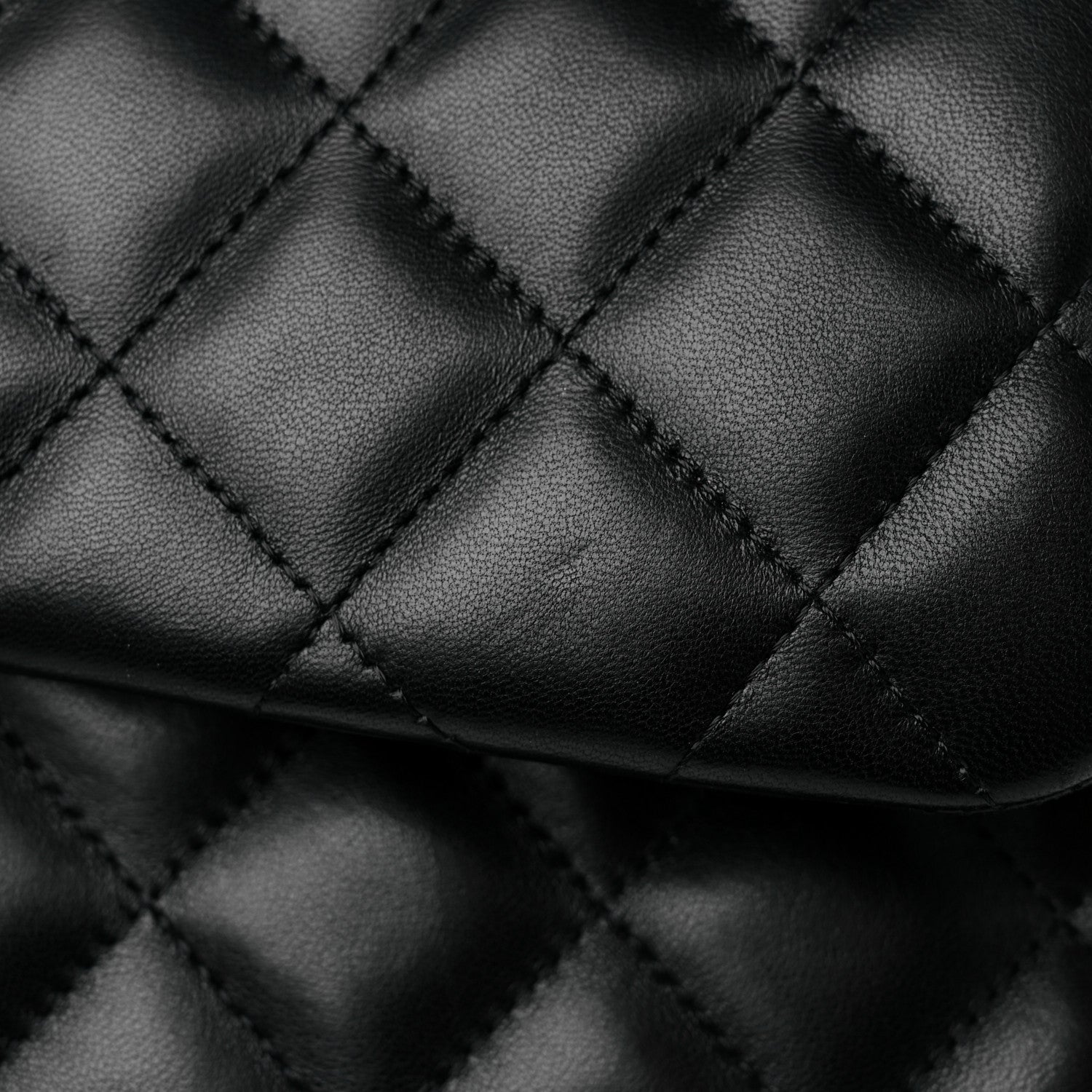 Chanel Lambskin Quilted Jumbo Double Flap Black 10 of 15