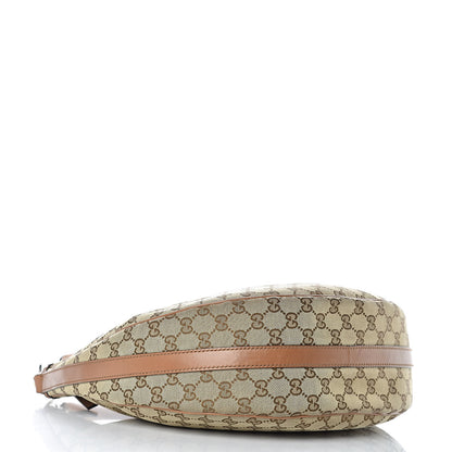 Gucci Monogram Medium GG Twins Hobo Tan 4 of 14