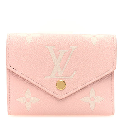 Louis Vuitton Empreinte Monogram Giant Victorine Wallet Rose Trianon Creme 1 of 6