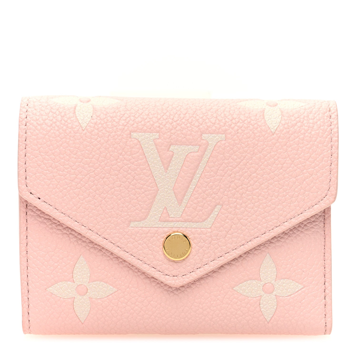 Louis Vuitton Empreinte Monogram Giant Victorine Wallet Rose Trianon Creme 1 of 6