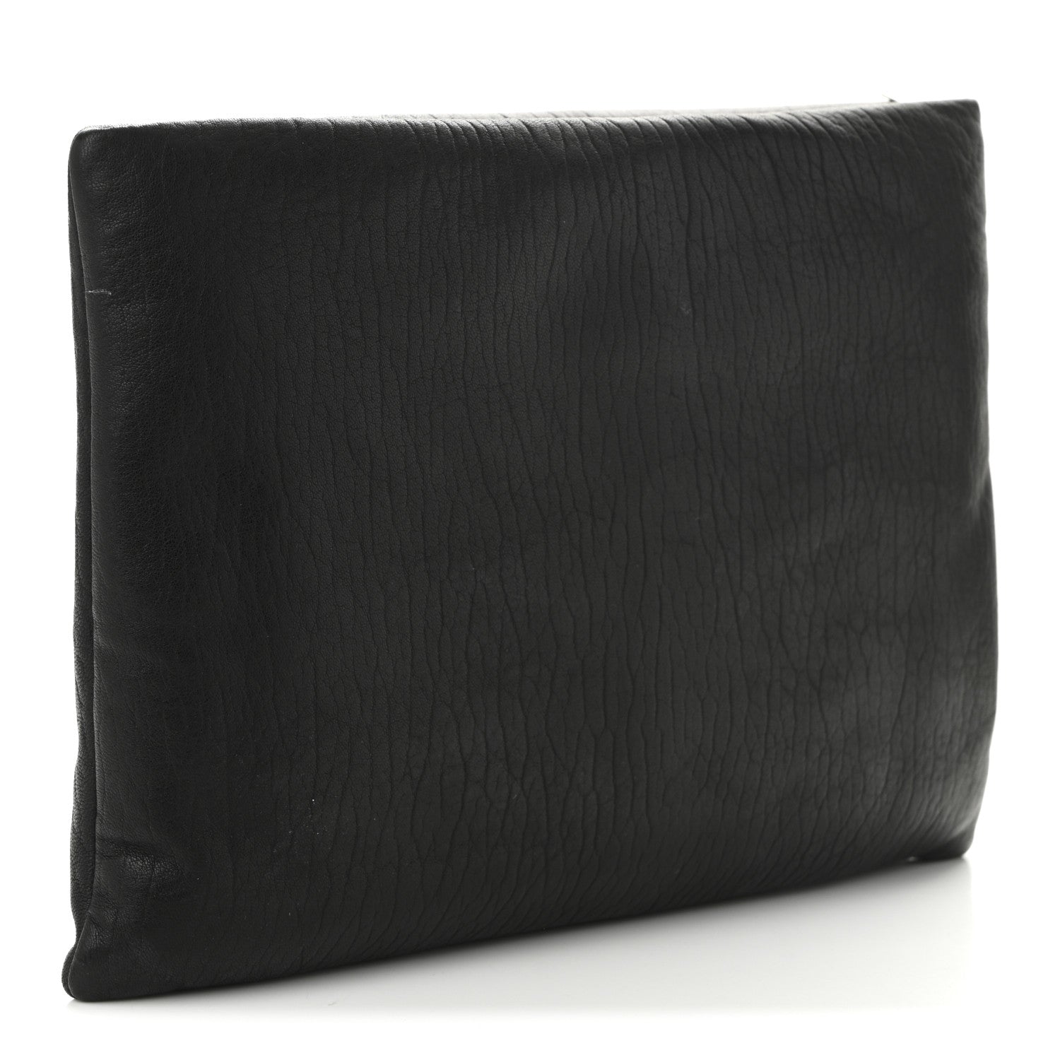 Saint Laurent Lambskin Large Puffy Pouch Black 3 of 10