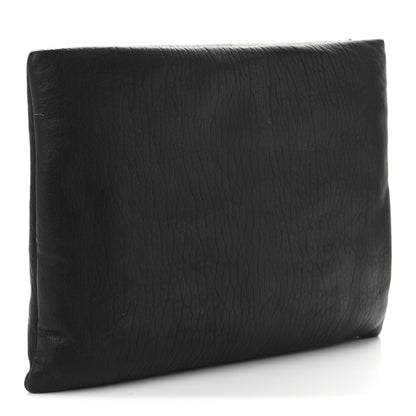 Saint Laurent Lambskin Large Puffy Pouch Black 3 of 10