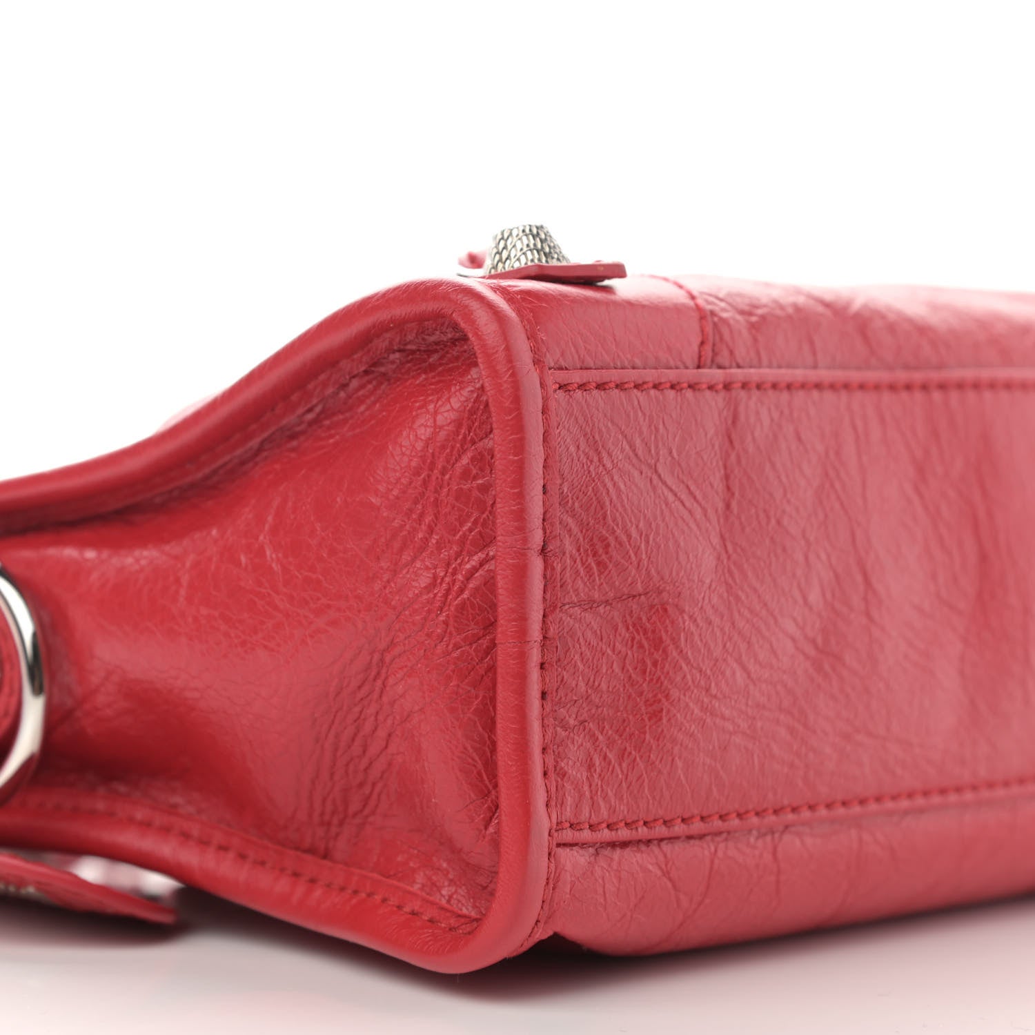 Balenciaga Agneau Giant 12 Silver Hardware Mini City Rouge Cardinal 8 of 9